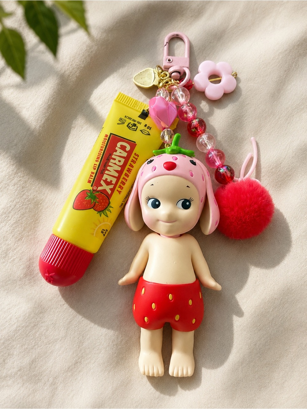 Authentic Sonny Angel Keychain with Carmex Lip Balm- Custom Made & Limited Ed!